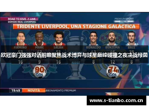 欧冠豪门强强对话前瞻聚焦战术博弈与球星巅峰碰撞之夜决战绿茵